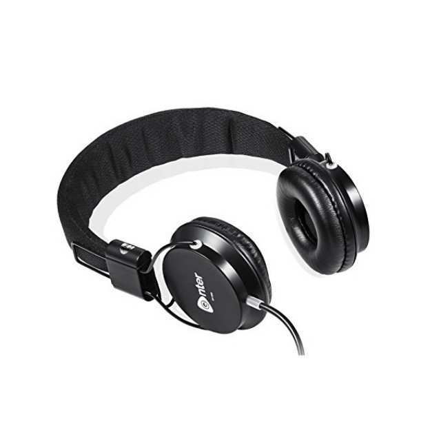 Over Ear Black Headset with Mic Enter EH-25