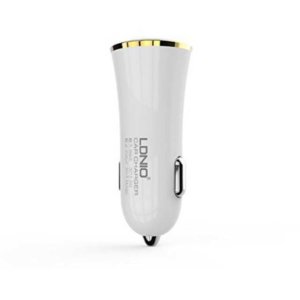 Dual USB Port Car ChargerLDNIO C28 - White