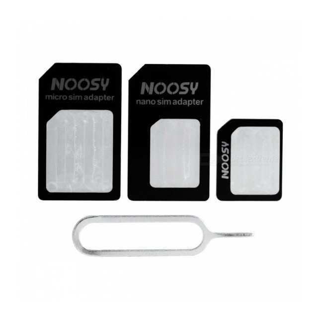 Noosy Sim Adapter Black Set for Mobiles