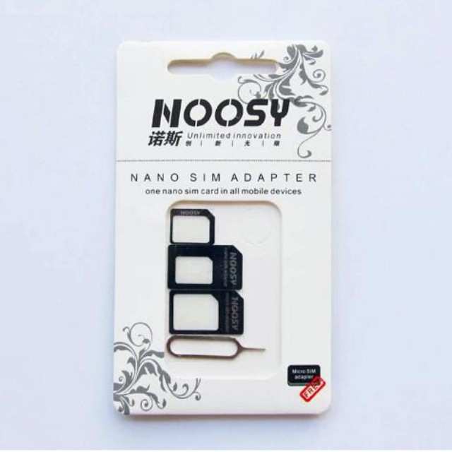 Noosy 4 in 1 Sim Adapter Kit – Black