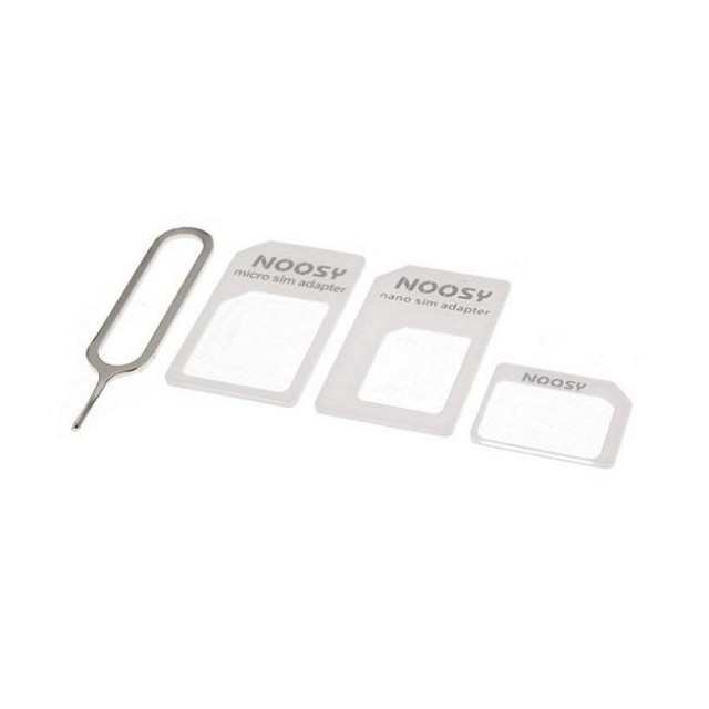 Noosy 4 in 1 Sim Adapter Kit – White