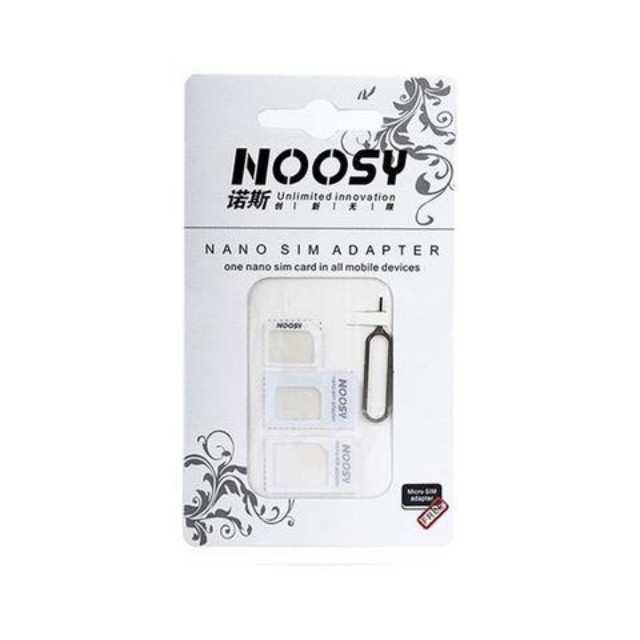 Sim Adapter White Set Noosy 4 in 1