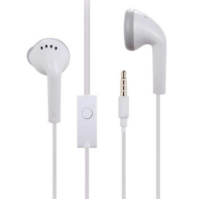 White Samsung Model Earphone with Mic