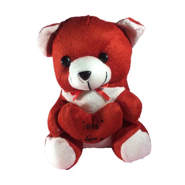 Teddy Bear With Love Message Red For Kids