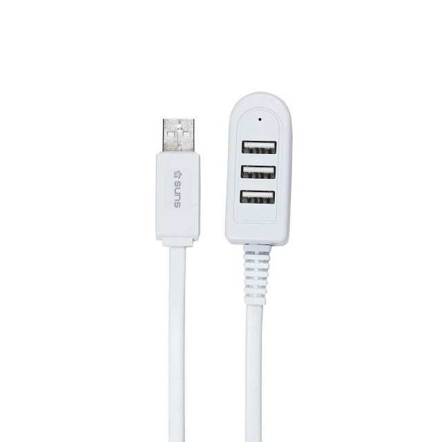 Computer USB Hub Suns 3 USB Socket – White