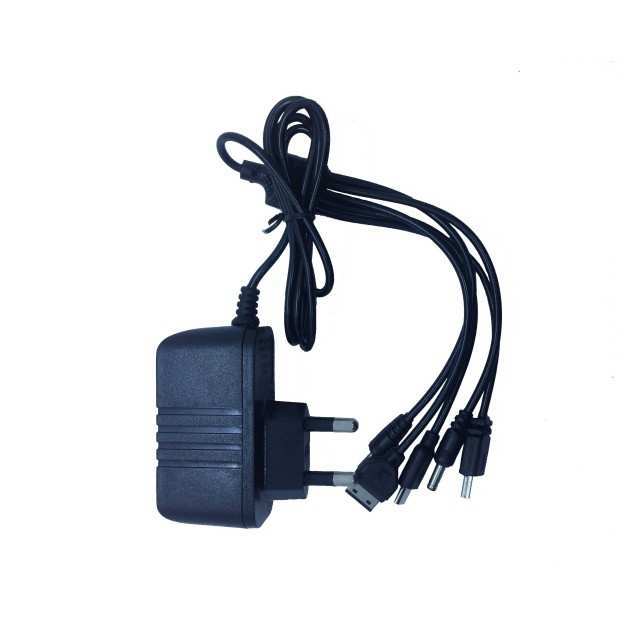 AC 5in1 Travel Charger Black SNT Gold 4V-12V