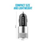 Car Charger 2.4A Dual USB Port Ambrane - Black