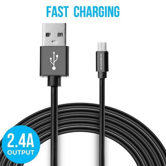 Ambrane Data Transfer Andoid Cable 2.4A – Black