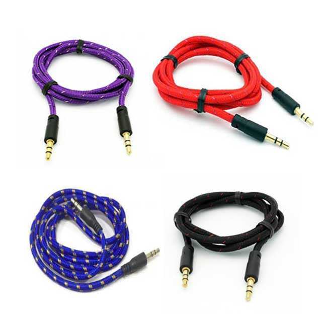 AUX Cable Multicolor For Mobile, Tablet and Computer