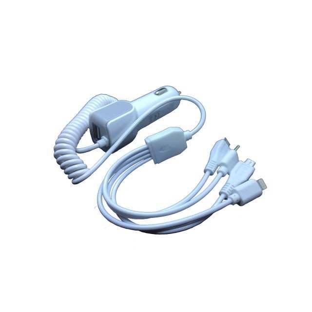 Type C, Iphone and 2XMicro USB Quick Car Charger