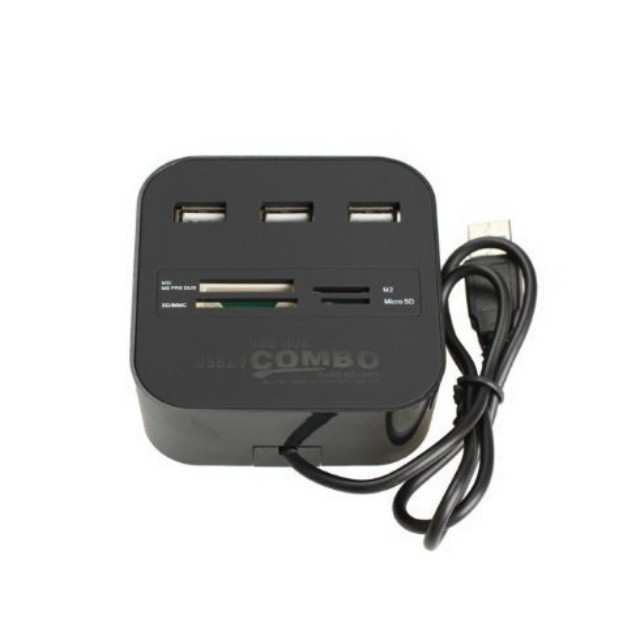 USB Hub 2.0 and Card Reader Combo 3 USB Port