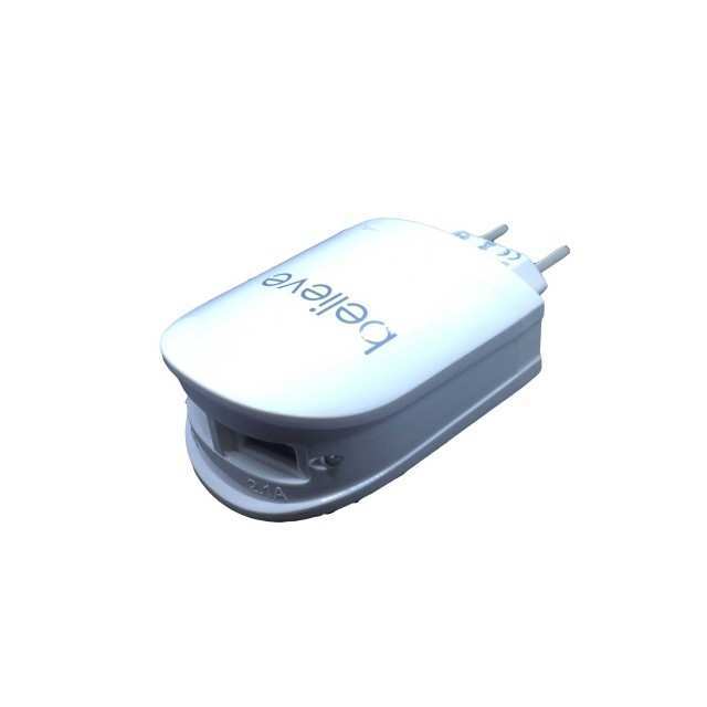 White 3.1A Output 2 USB Charger – Believe Dock-900