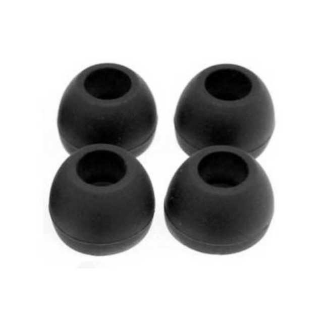 Justfor Silicon Rubber Earbuds Black – 10 Pcs