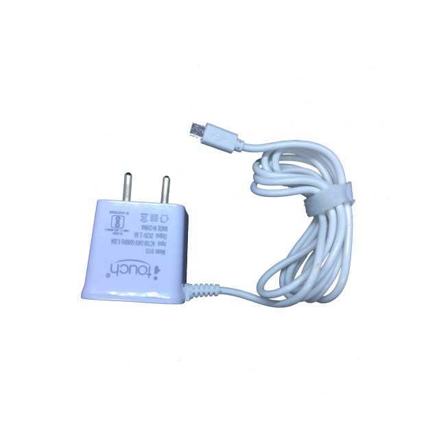 White 2 Port Auto ID Charger DC 5V-2.6A Itouch