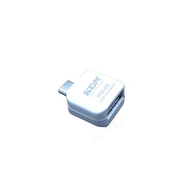 KDM (KM-09) USB OTG Adapter White – Type C