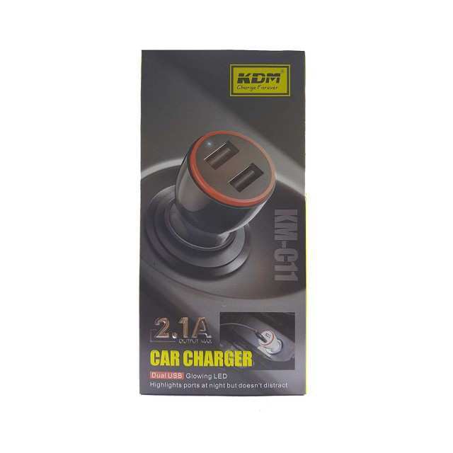 Mobile Car Charger Dual USB KDM – 2.1A