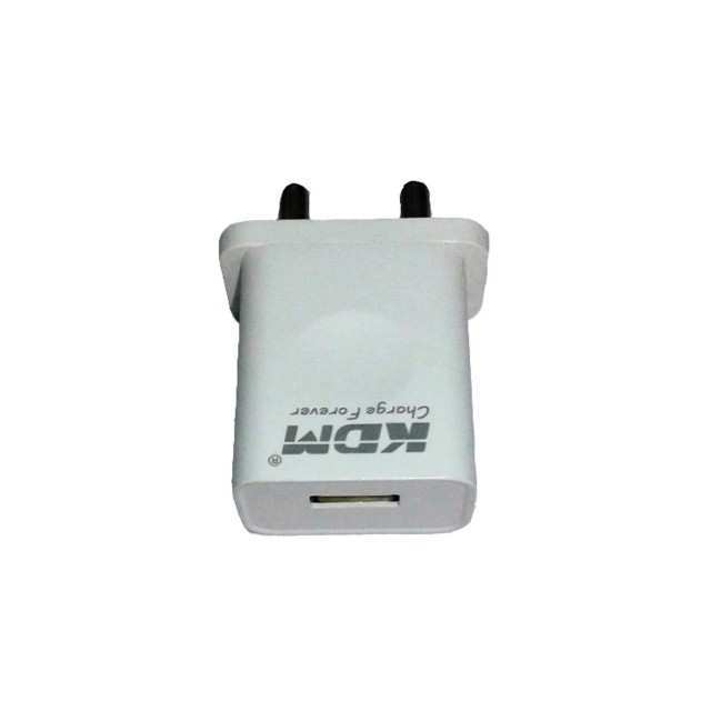 KDM TA-02 USB Charger White – 1 USB