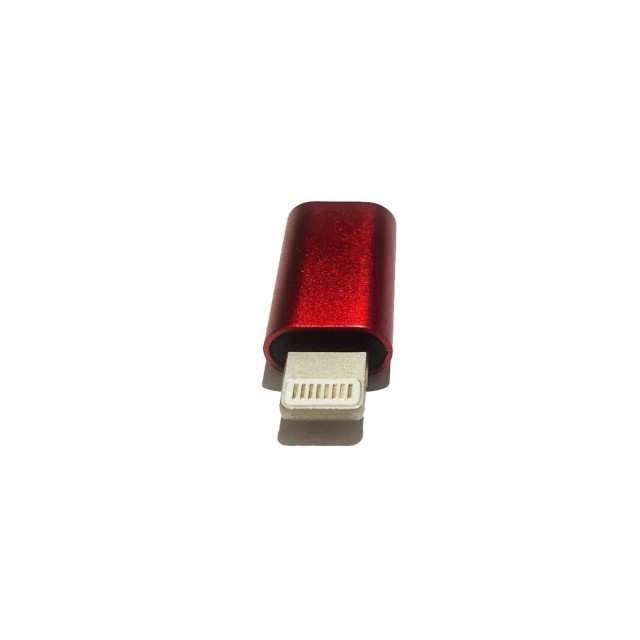 Red iTouch Plus Micro USB to Iphone Connector