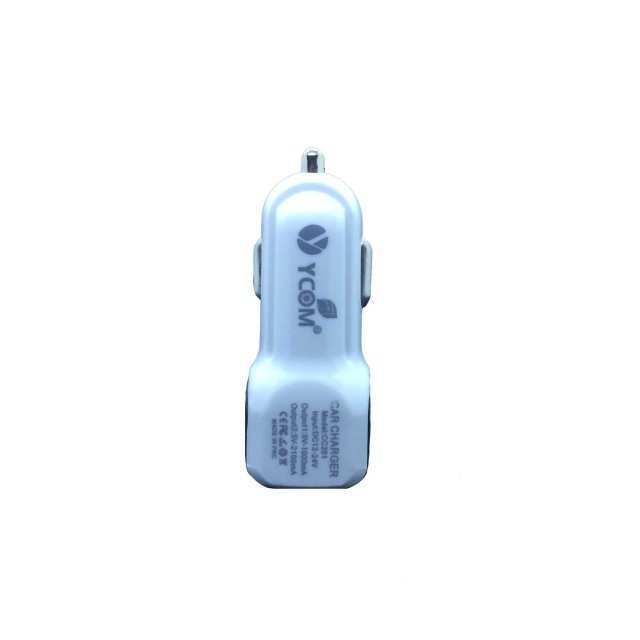 YCOM Dual USB Port Car Charger 2.4A Output