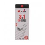 iOS and Android Car Charger YCOM YCB-073 White